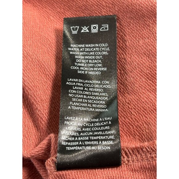 Bebe Womens Pullover Sweatshirt Medium Black/Ash Rose Cotton/Polyester Blend - Picture 7 of 12